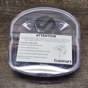 Cuisinart 12 Cup Grind & Brew DGB-700 BC Bean Hopper + Lid Replacement DGB 700HA